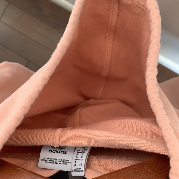 Adidas Women’s Cropped Sweatshirt in Pink - Picture 11 of 11